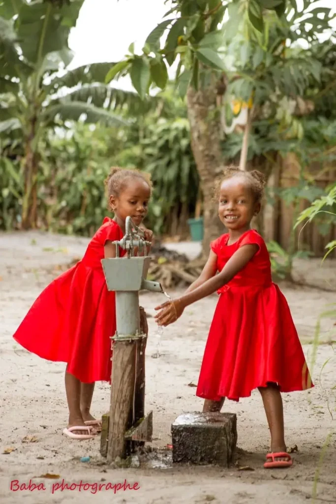 Twin children from Mananjary, Madagascar